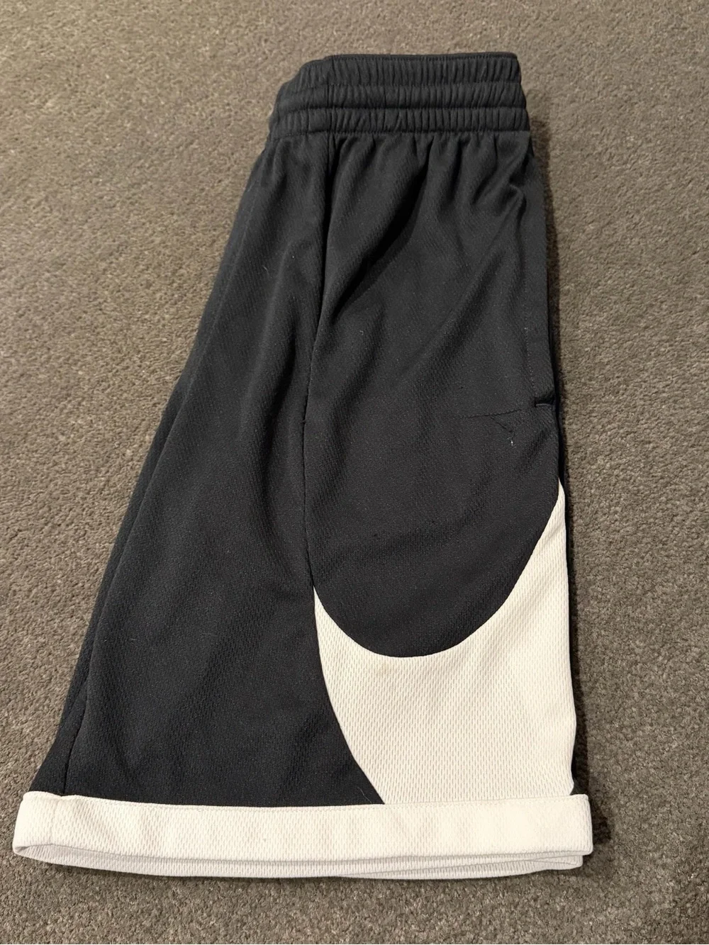 Nike Black Men's Athletic Shorts with White Accents